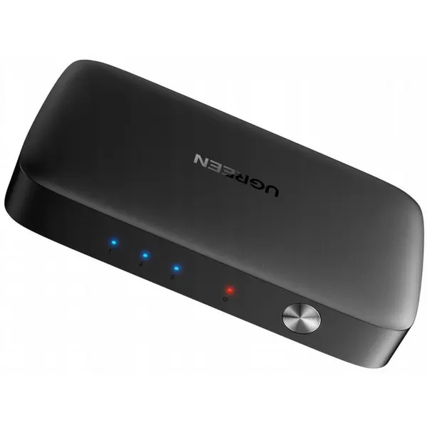 Ugreen Switch Video HDMI UGREEN CM332, Comutare intre 3 dispozitive, Rezolutie 4K UHD, Plug & Play, Negru