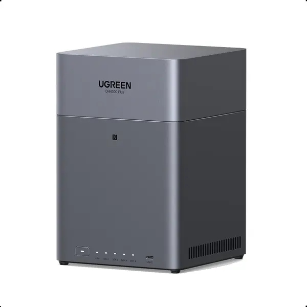 Ugreen UGREEN Network Attached Storage DH4300 Plus CPU A76+A55 8 Core, 4-Bay, 8GB LPDD4X, HDMI 4K, 2.5GbE LAN (Diskless)