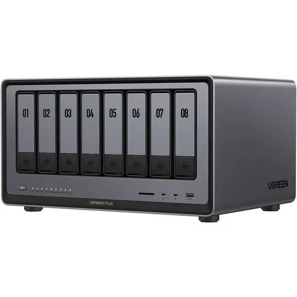 Ugreen UGREEN Network Attached Storage DXP8800 Plus procesor Intel i5 1235u 10-Core, 8-Bay, 128G SSD, 8GB DDR5, HDMI 8K (Diskless)