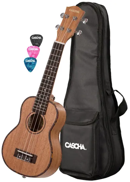 Ukulele soprano Cascha - HH 2026L Premium Mahogany, maro