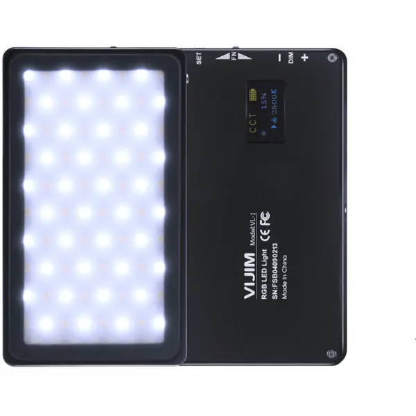 Ulanzi Lampa LED Ulanzi VIJIM VL-2 temperatura de culoare reglabila 2500K-8500K RGB