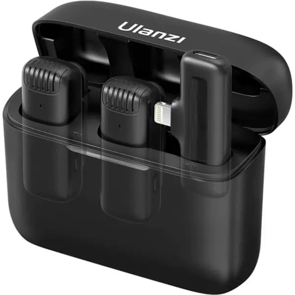 Ulanzi Sistem wireless Ulanzi J12 cu 2xMicrofon lavaliera Transmitator si Receiver pentru Lightning-2885