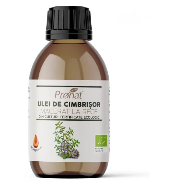 Ulei bio cimbrisor presat la rece 100 ml Pronat
