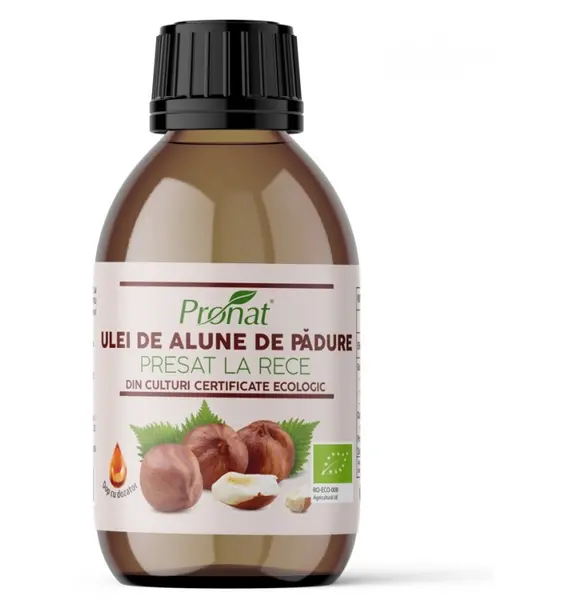 Ulei bio de alune de padure presat la rece 100 ml