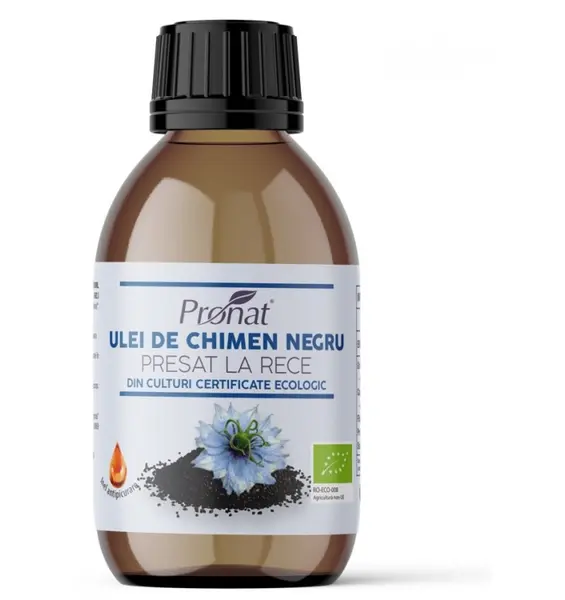 Ulei BIO de chimen negru presat la rece, 100 ml