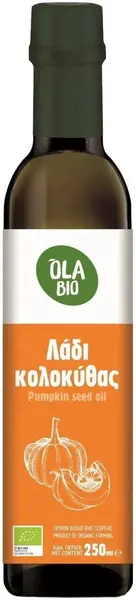 Ulei bio de dovleac, presat la rece, 250 ml, Ola Bio