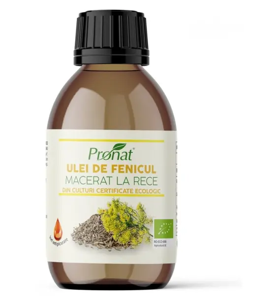 Ulei BIO de fenicul macerat la rece, 100 ml
