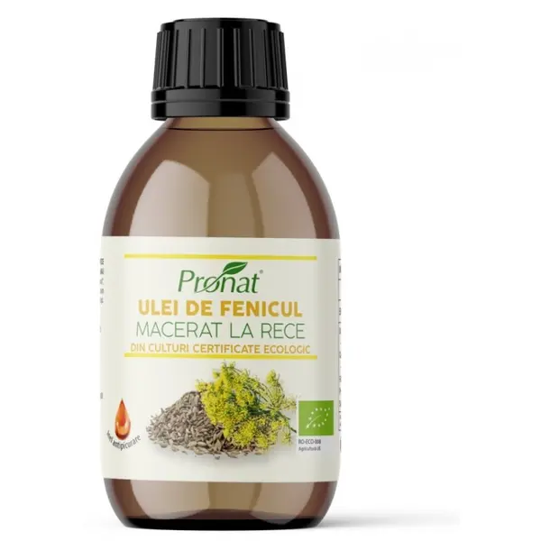 Ulei BIO de Fenicul, Macerat la Rece, 100 ml, Pronat