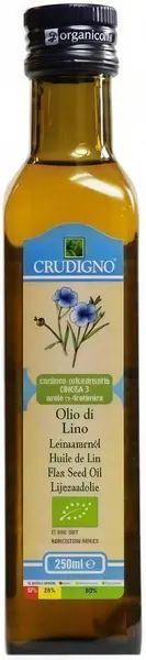 Ulei bio de in, 250 ml, Crudigno