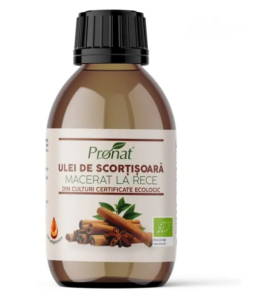 Ulei BIO de scortisoara macerat la rece, 100 ml