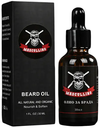Ulei de barbă Mascullino, lemn de santal, 30 ml