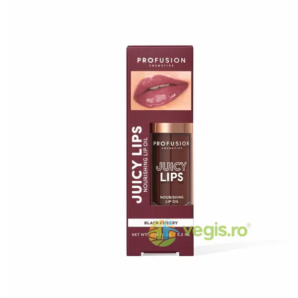 Ulei de Buze Hranitor si Nuanta Black Cherry, Juicy Lip Tint 4.5ml