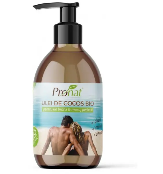 Ulei de cocos Bio extravirgin pentru uz cosmetic, 250 ml