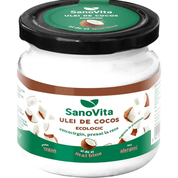 Ulei de Cocos Extravirgin Presat la Rece Ecologic/Bio 500ml