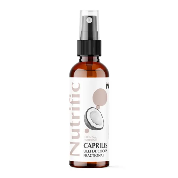 Ulei de cocos fractionat Caprilis, 100ml, Nutrific