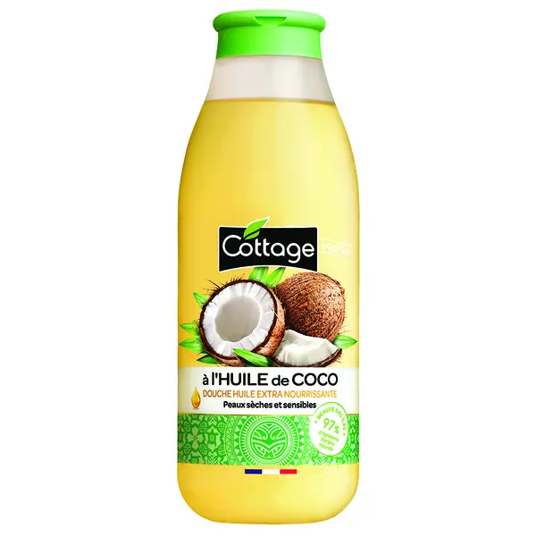 Ulei de dus cu cocos pentru piele uscata, 560ml, Cottage