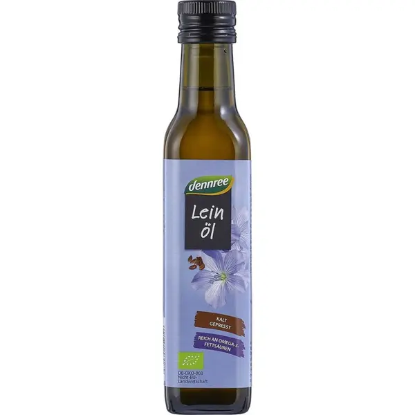 Ulei de in virgin presat la rece, eco - 250 ml