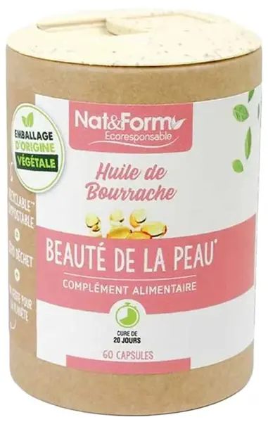 Ulei de limba-mielului bio, 60 capsule, Nat&Form