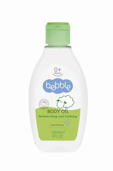 Ulei de masaj pentru copii Bebble cu musetel, hidratant si calmant, cantitate 150 ml