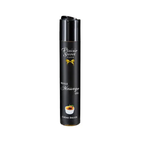 Ulei de masaj Plaisir Secret Creme Brulee, aromă cremă de zahăr ars, vegan, 59 ml