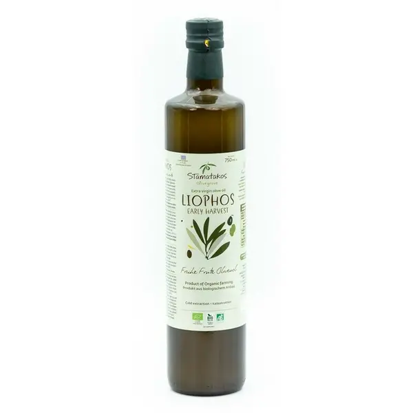 Ulei de masline extravirgin Liophos Early Harvest, bio, 750ml, Stamatakos Olivegrove