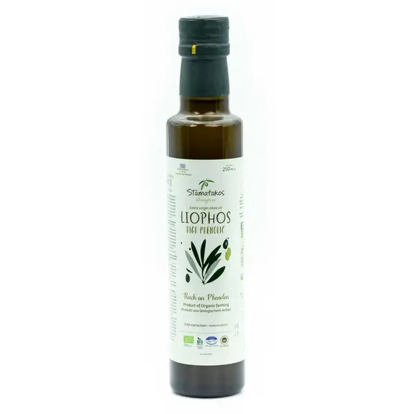Ulei de masline extravirgin liphos high phenolic bio 250ml Stamatakos Olivegrove
