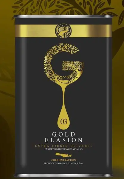 Ulei de masline extravirgin presat la rece 0,3 aciditate 1000 ml - cutie tabla - ELASION