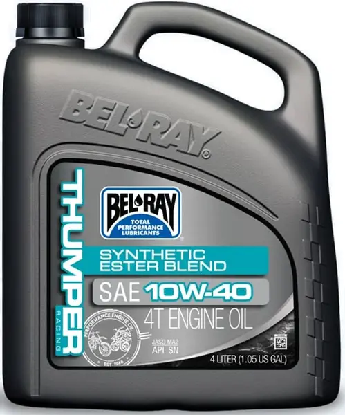 Ulei de motor Bel-Ray THUMPER RACING SYNTHETIC ESTER BLEND 4T 10W-40 4 l 4L