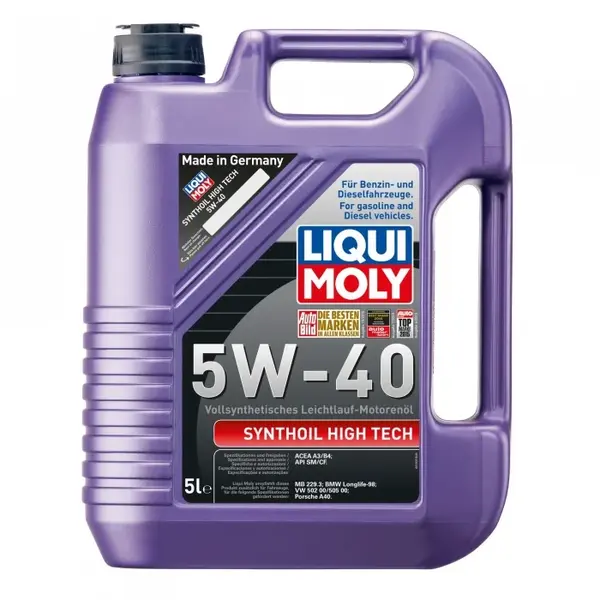Ulei de motor Liqui Moly Synthoil High Tech 5W-40 , 5L