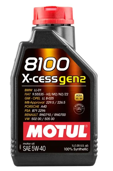 Ulei de motor MOTUL 8100 X-CESS GEN2 5W-40 1L
