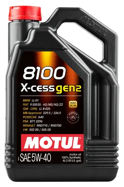 Ulei de motor MOTUL 8100 X-CESS GEN2 5W-40 4L