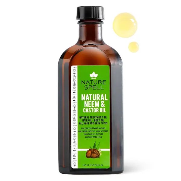Ulei de Neem & Ricin pentru creșterea părului Nature Spell Neem
