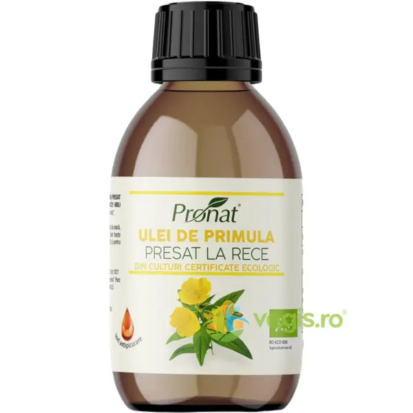 Ulei de Primula (Luminita de Seara) Presat la Rece Ecologic/Bio 100ml