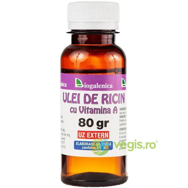 Ulei de Ricin cu Vitamina A 80g