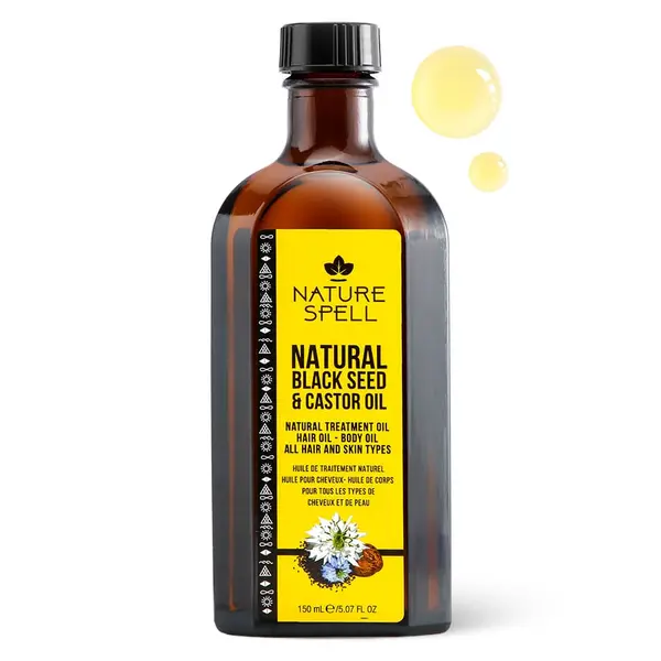Ulei de Semințe Negre & Ricin pentru creșterea părului Nature