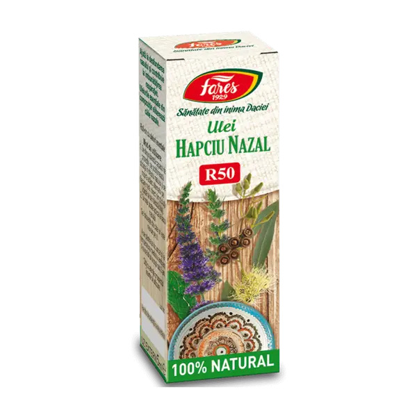 Ulei decongestionant nazal Hapciu Nazal R50, 5ml, Fares