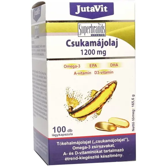Ulei din Ficat de Cod 1200mg Omega-3 100cps