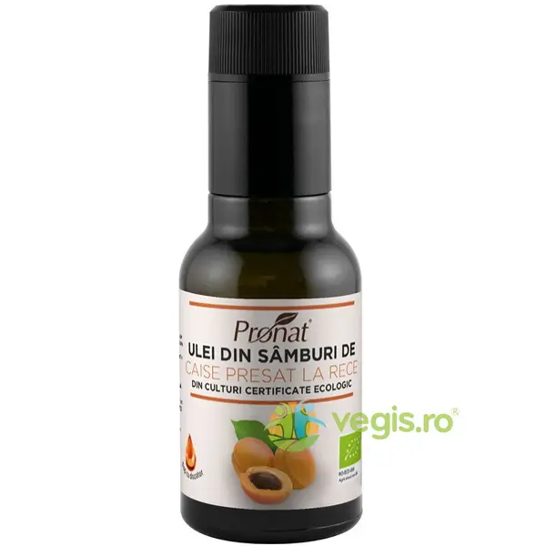 Ulei din Samburi de Caise Presat la Rece Ecologic/Bio 100ml