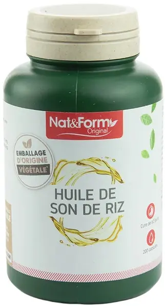 Ulei din tărâțe de orez, 200 capsule, Nat&Form