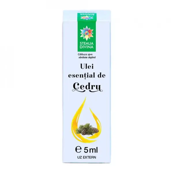 Ulei esential de Cedru, 5 ml, Steaua Divina