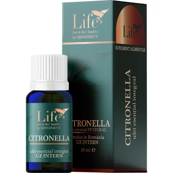 Ulei Esential Integral de Citronella pentru Uz Intern 10ml
