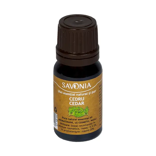 Ulei esential natural si pur de cedru 10ml, Savonia