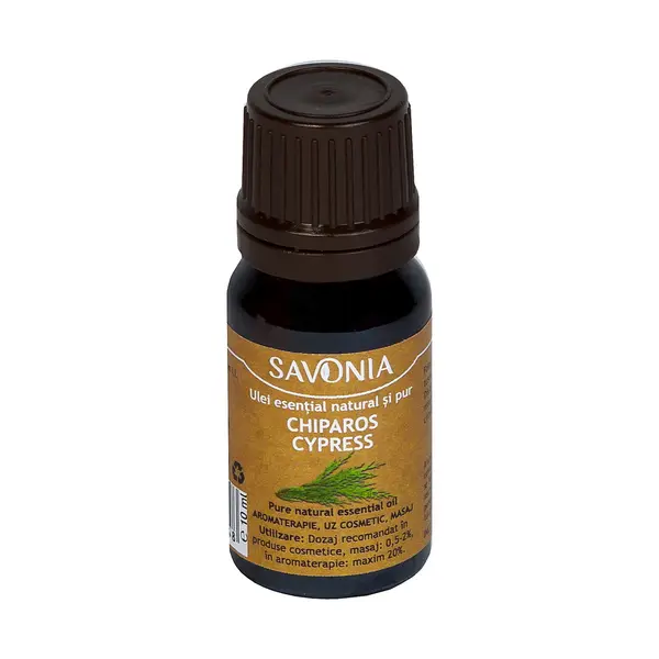 Ulei esential natural si pur de chiparos, 10ml, Savonia