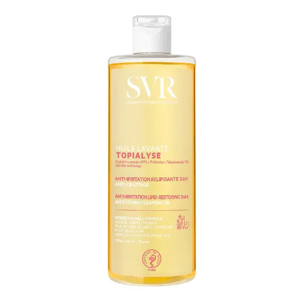 Ulei micelar lavant pentru fata si corp Topialyse, 400 ml, SVR
