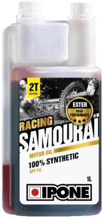 Ulei moto 2T Ipone Samourai Racing 100% Sintetic ESTER - API TC, 60L