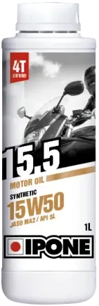 Ulei moto 4T Ipone 15.5 (15W50) Sintetic - JASO MA2 - API SL, 1L