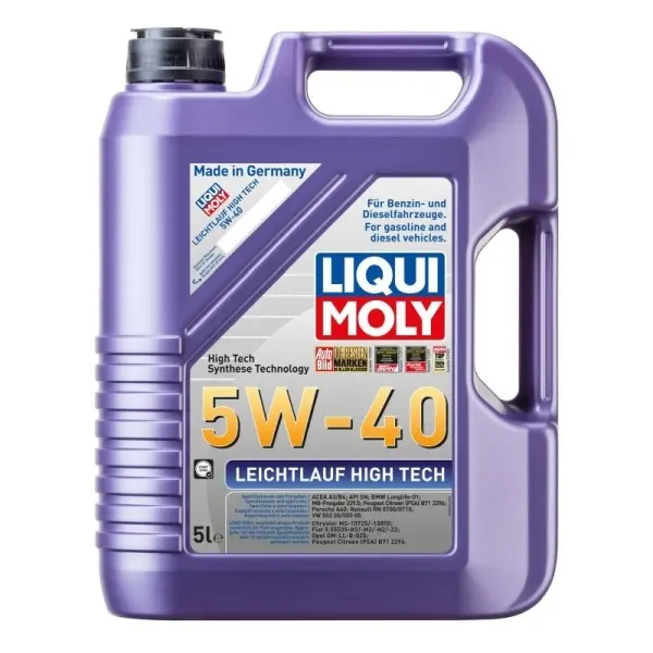 Ulei motor Liqui Moly Leichtlauf High Tech 5W-40 (3864) (2328) 5L