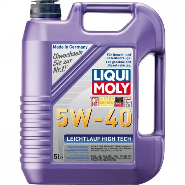 Ulei motor Liqui Moly Leichtlauf High Tech 5W40 5L