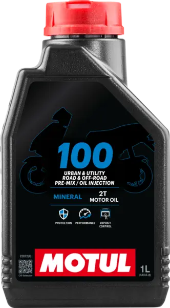 Ulei motor MOTUL 100 2T 1L pentru motociclete si scutere