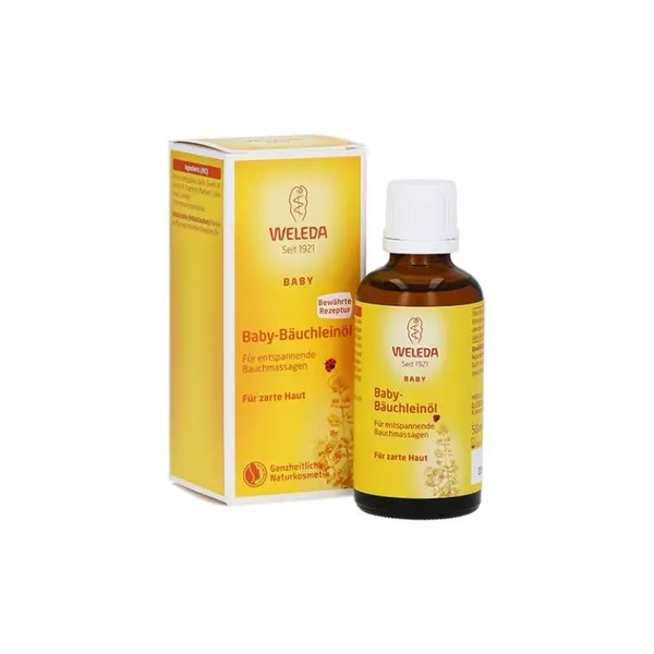 Ulei pentru Bebelusi, Weleda, Baby, cu Ulei de Migdale pentru Calmarea Colicilor, 50ml